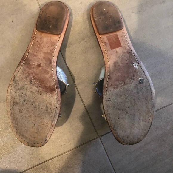 PRADA Silver Metallic Sandals - Picture 3 of 3